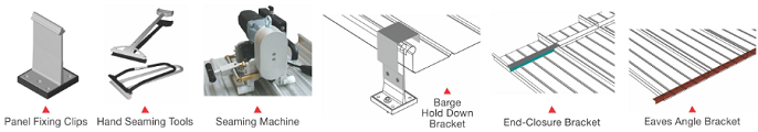 Best Roof Sheet Manufacturer In India; lycorseam accessories